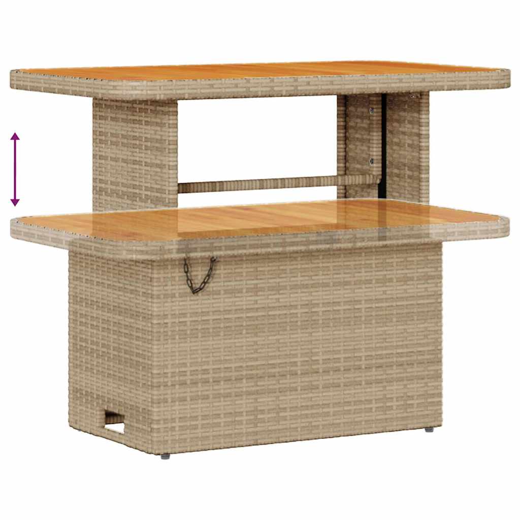 Garten-Sofa-Set 11 pcs Beige Cremig 90 x 55 x 71 cm Poly-Rattan